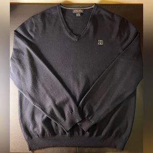Brooks Brothers Duke University Merino Wool V-Neck Sweater